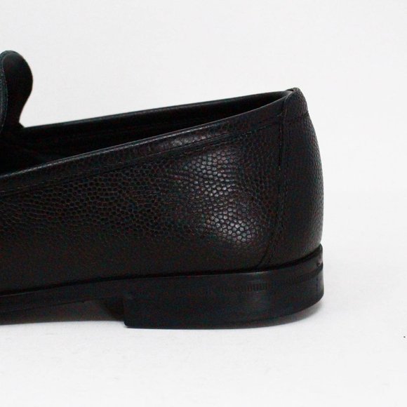 SALVATORE FERRAGAMO #40275 Black Parigi Bit Driver Loafers (US 8 EU 38) main image 4
